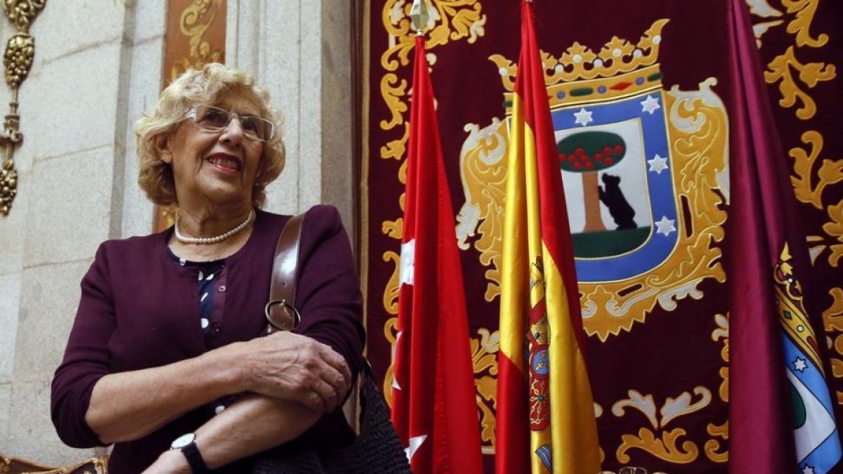 La alcaldesa de Madrid, Manuela Carmena, llega al ecuador de su mandato.-EFE