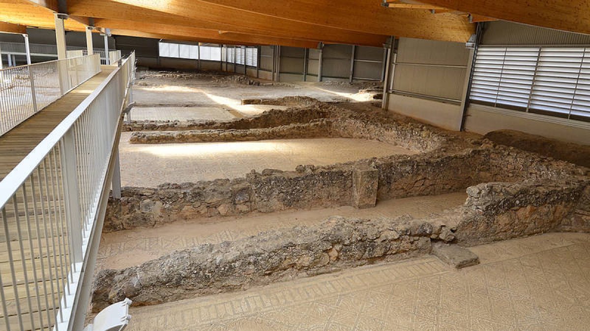 Restos de las estancias de la villa romana. / ÁLVARO MARTÍNEZ-