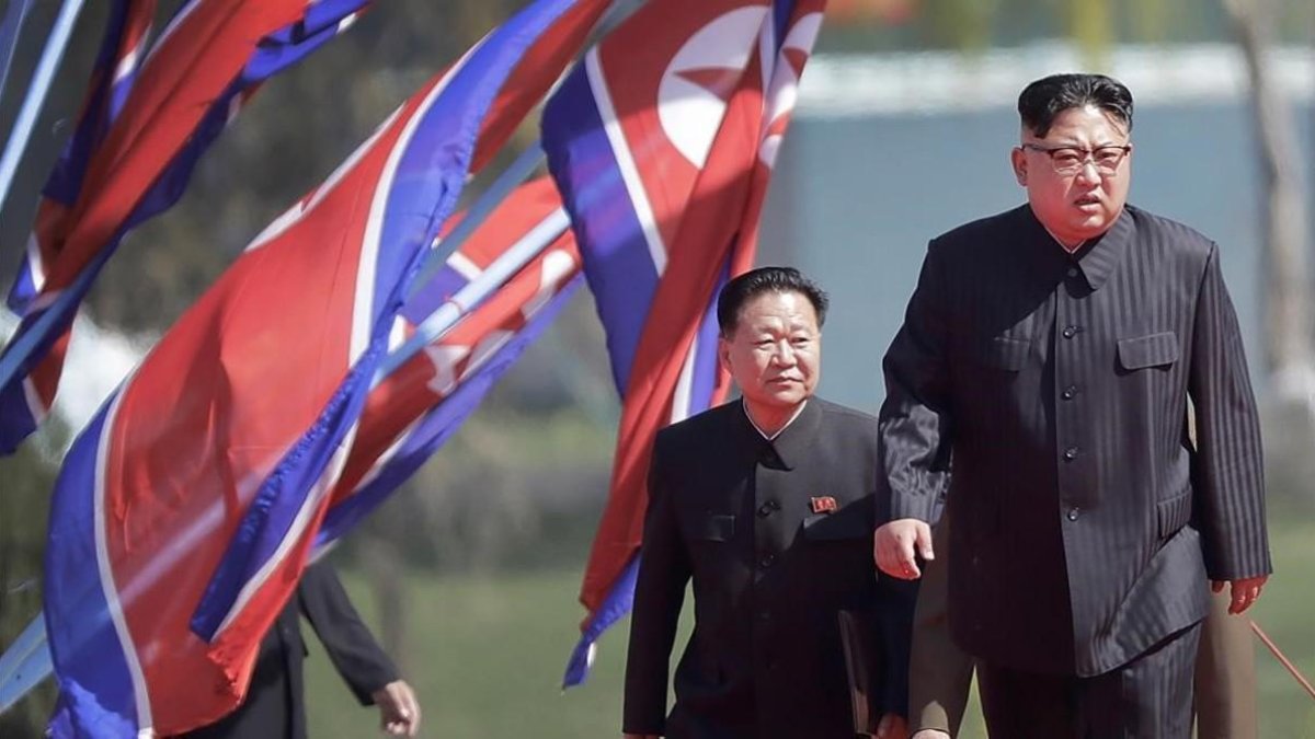 Kim Jong-Un,durante un desfile-WONG MAY-E