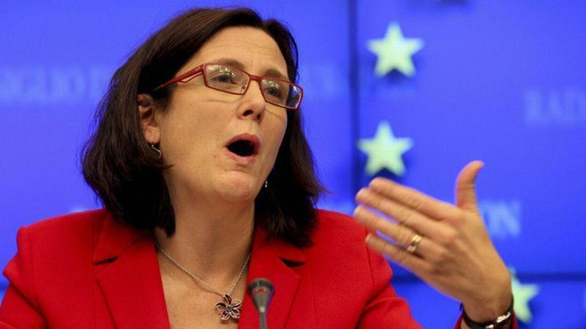 La comisaria europea Cecilia Malmstrom.-OLIVIER HOSLET (EFE)
