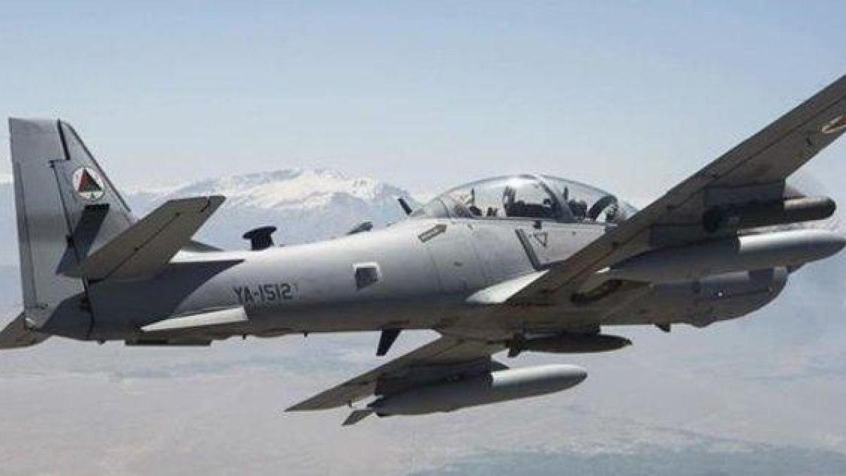Avión de combate de la fuerza afgana.-MINISTERIO DE DEFENSA AFGANO.