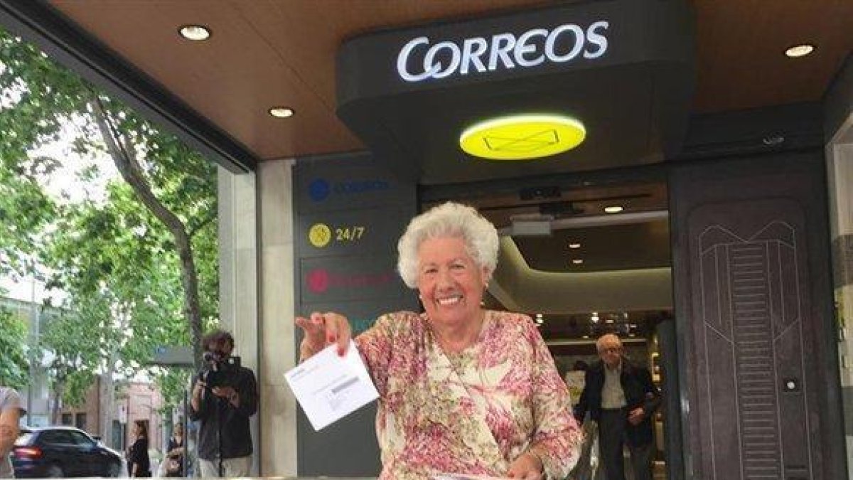 María del Rosario, Charito, candidata a la Alcaldía de Abuelas por Patones.-EUROPA PRESS