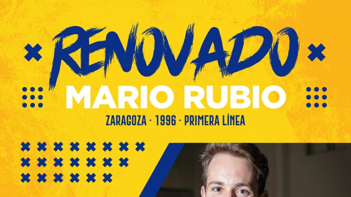 Mario Rubio sigue una campaña más defendiendo el amarillo.
