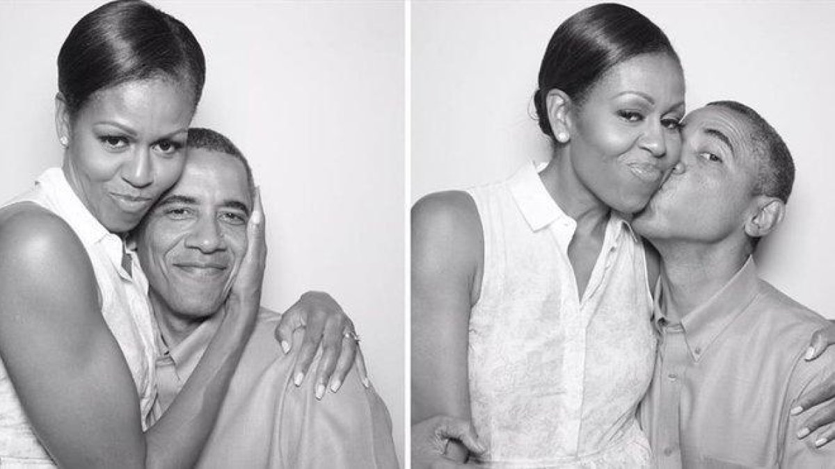 Michelle y Barack Obama.-