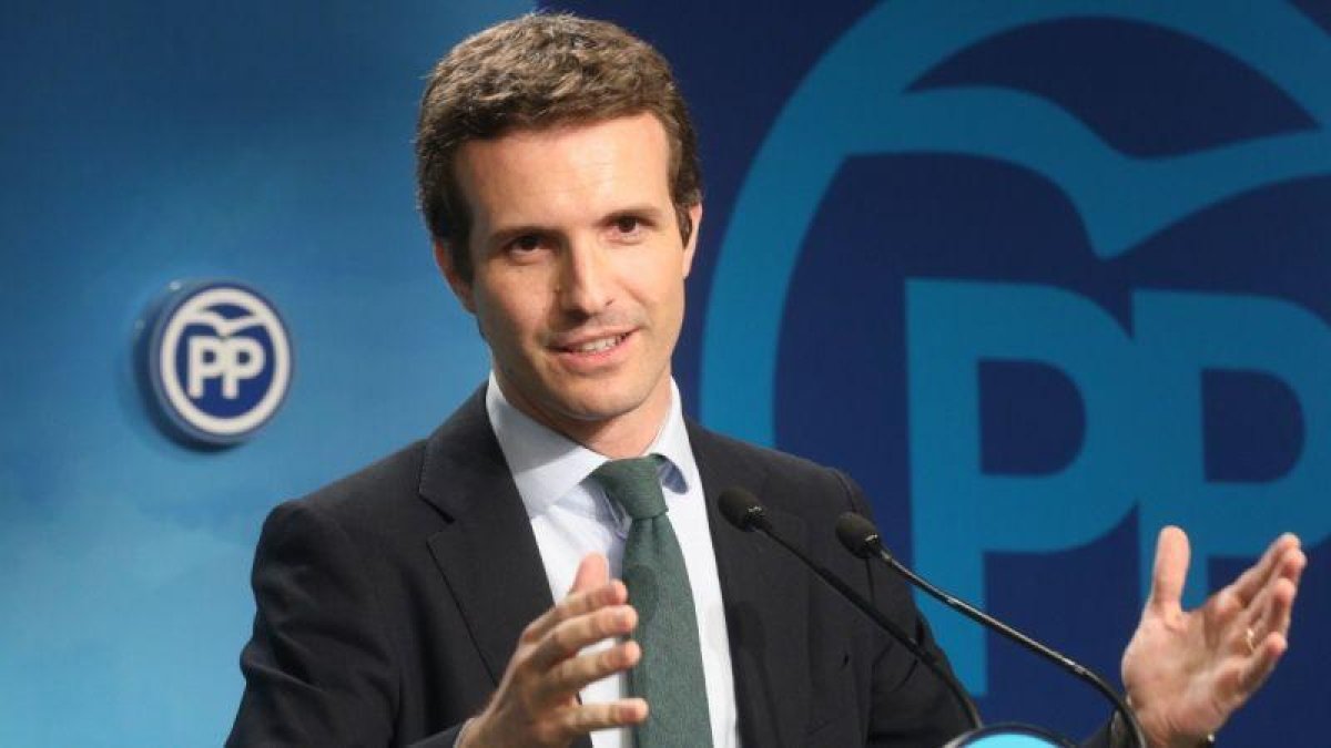 Pablo Casado, presidente del PP.-EL PERIÓDICO