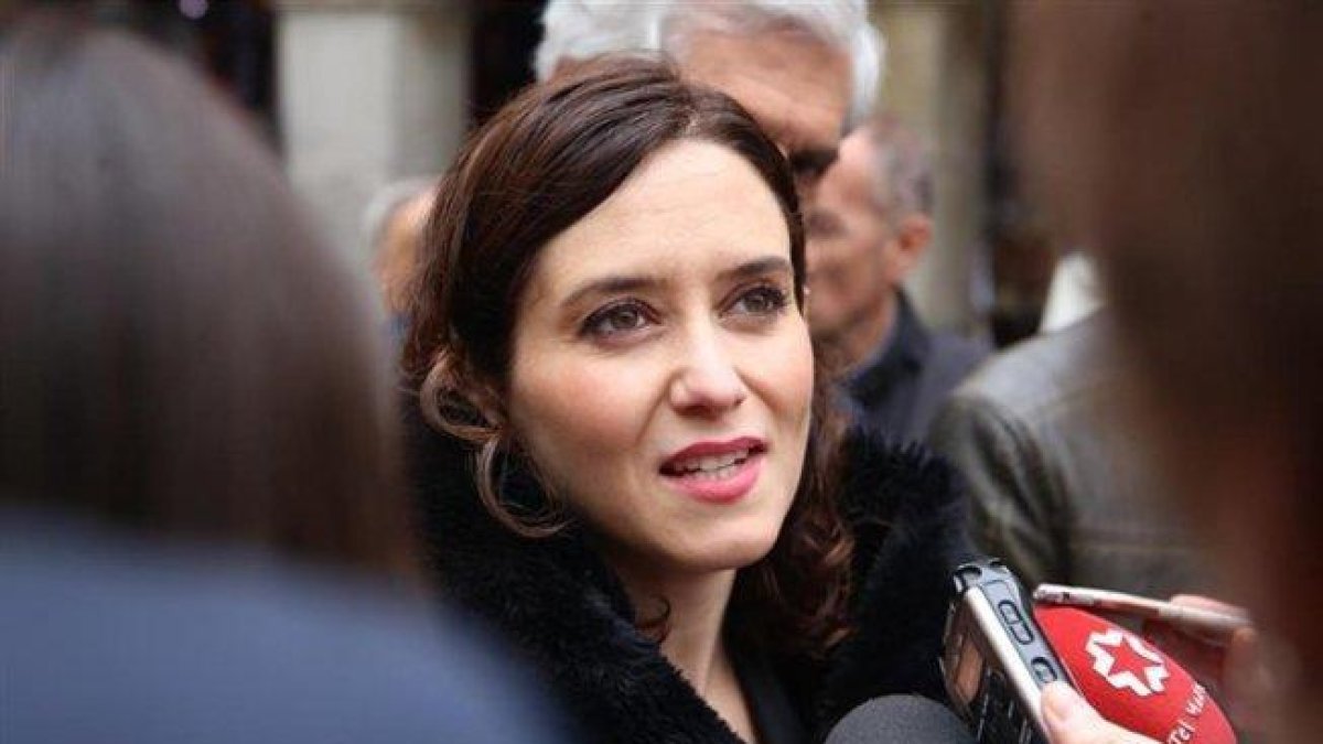 La candidata a la presidencia de la Comunidad de Madrid, Isabel Díaz Ayuso.-RICARDO RUBIO (EUROPA PRESS)