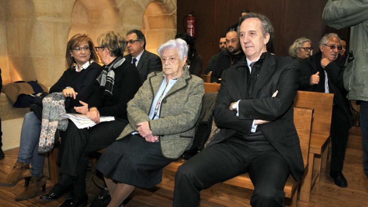María Eugenia Yagüe, el pasado febrero, en los juzgados de Soria.-Valentín Guisande