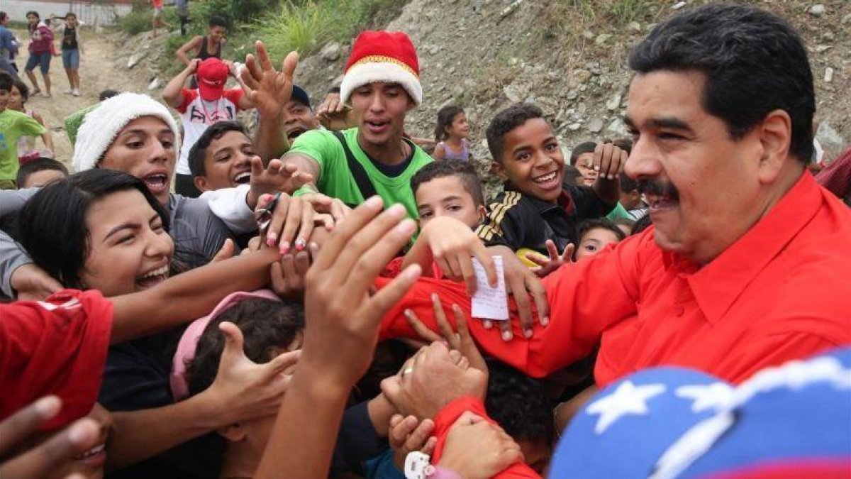 El presidente de Venezuela, Nicolás Maduro en un acto público.-EFE