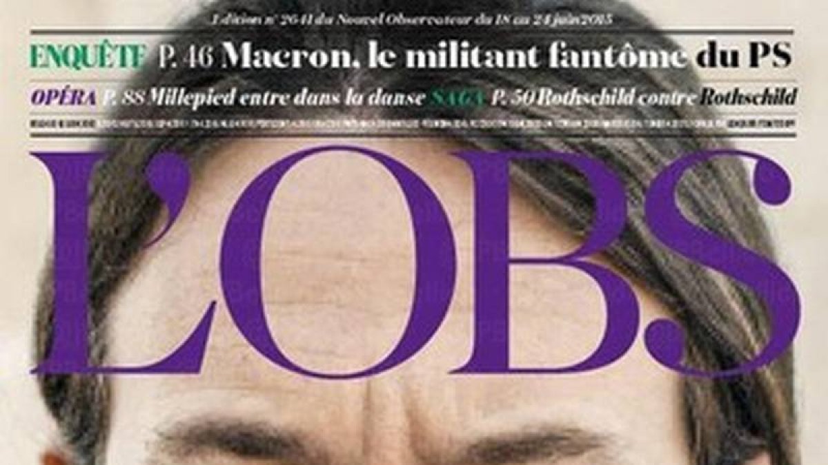 Pablo Iglesias, en la portada de 'Le Nouvel Observateur' de este domingo-