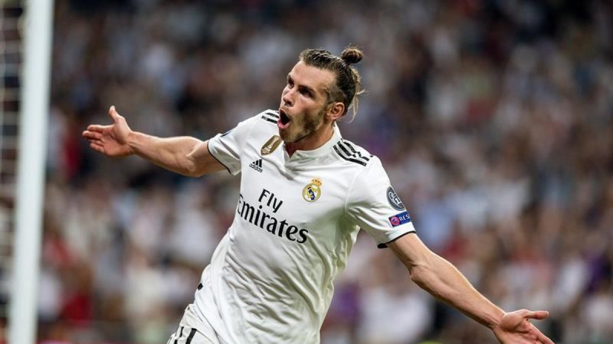 Bale celebra su gol.-EFE