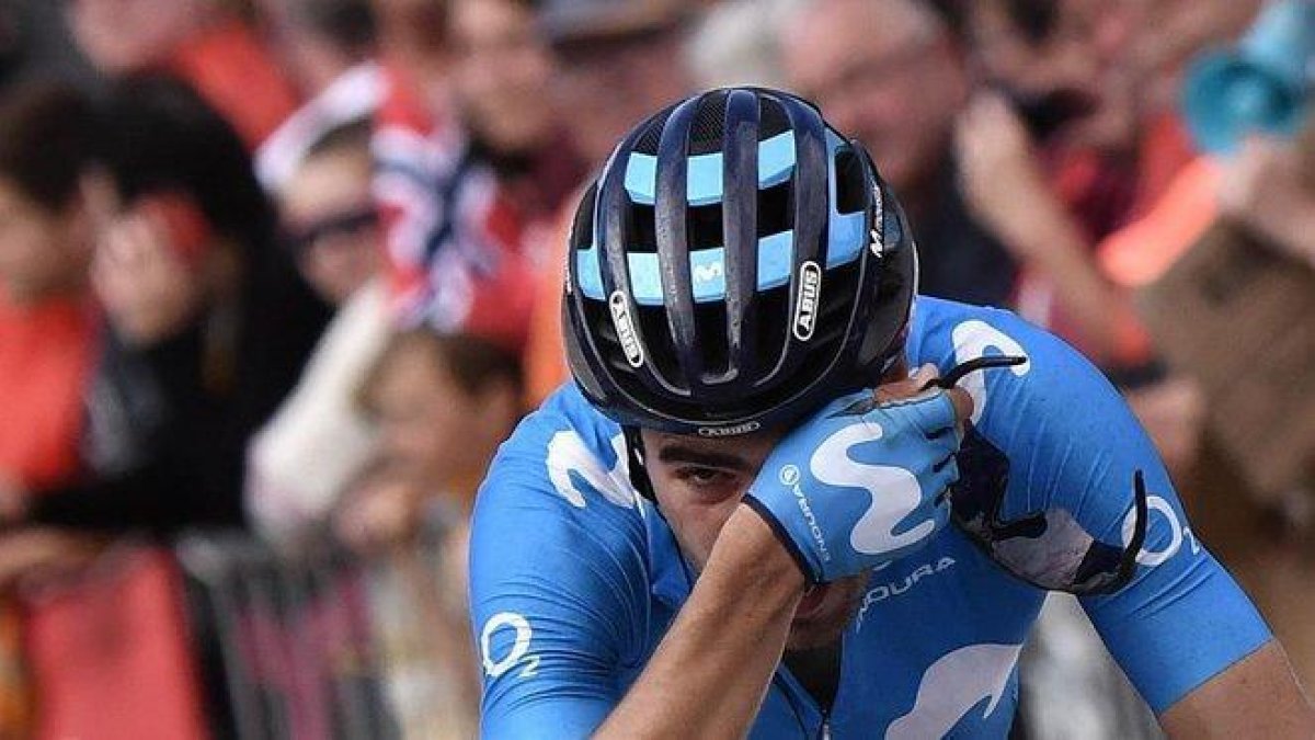Mikel Landa, en una etapa del Tour de Francia 2019.-AFP