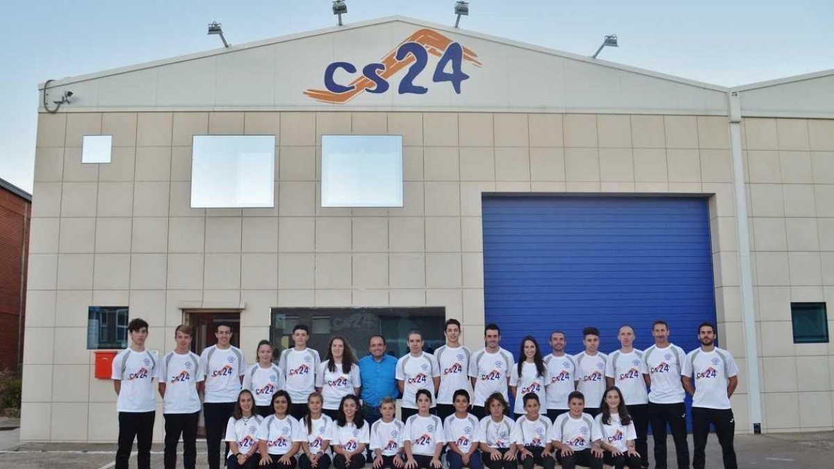 Los integrantes del CB Soria, un club que seguirá patrocinado por CS-24.-HDS