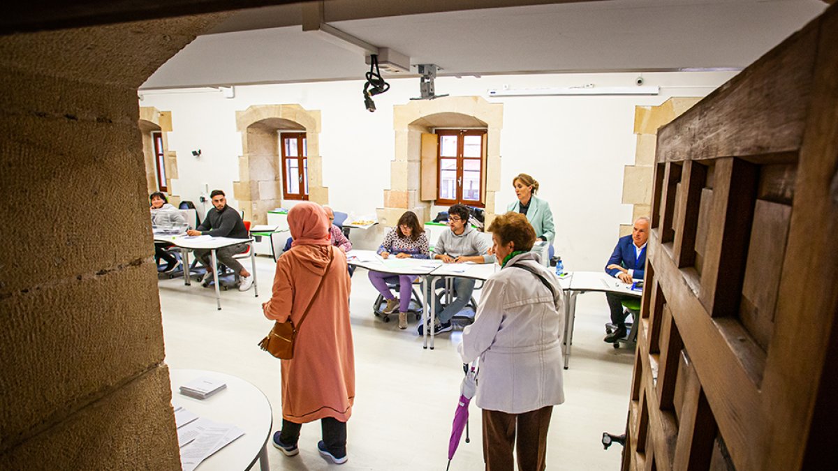 Jornada electoral del 28M, de la que se conocen los primeros resultados en Soria. MARIO TEJEDOR