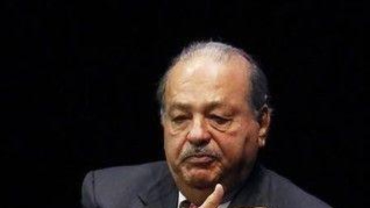 Carlos Slim, durante una conferencia en México-STRINGER MEXICO