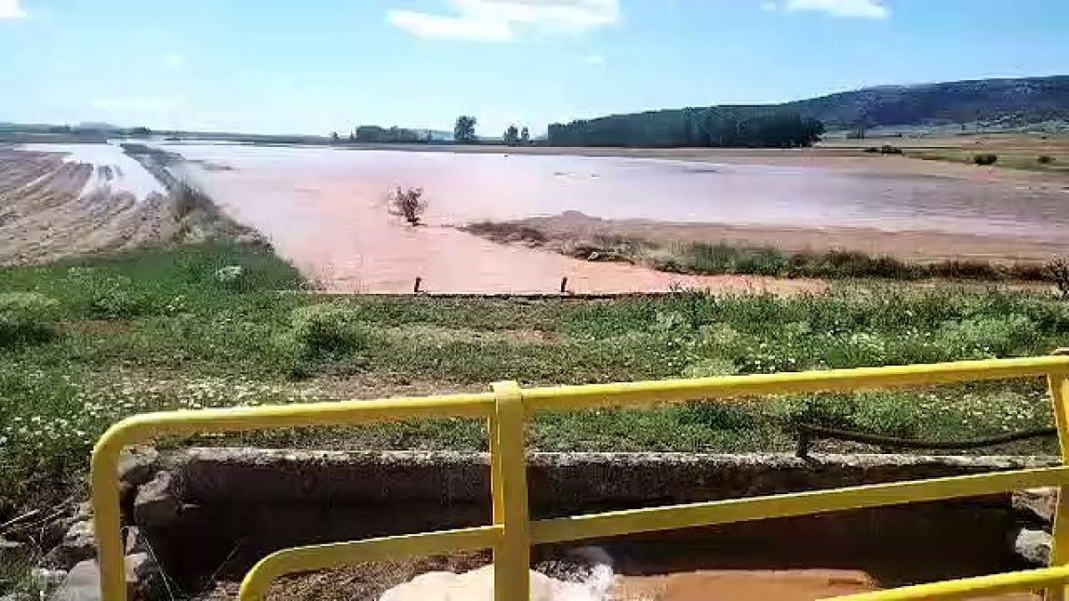 Una fuerte tormenta inundó el pasado miércoles campos de las zonas de Matalebras y Almenar (Soria) y llegó incluso a obligar al cierre de carreteras Nacionales, la N-122 y la N-234. <br />Desde Pozalmuro llega este vídeo en el que se muestra cómo la falta de limpieza en el río Rituerto agravó los efectos de las precipitaciones y, al hacer tapón, afectó tanto a campos de cultivo como al tráfico. Por ello se reclama que se vuelva a permitir la limpieza tradicional de cauces y acequias, como forma de facilitar la evacuación de agua y evitar riesgos y graves pérdidas económicas.