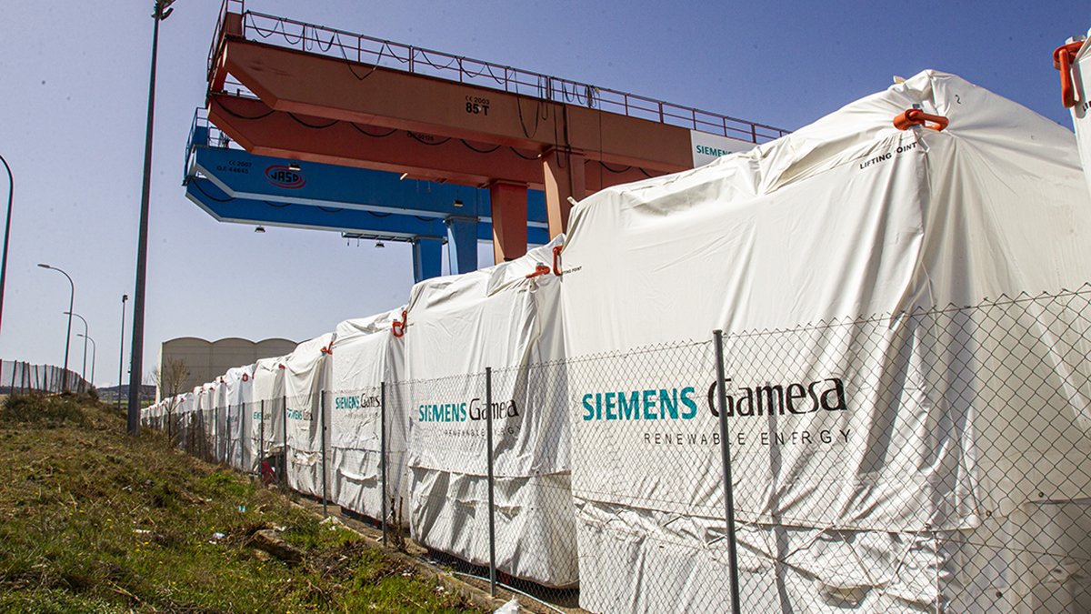 La planta de Gamesa en Ágreda cuenta con 270 empleados.