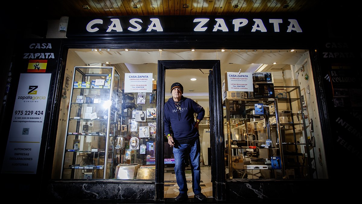 Pepe Zapata en el establecimiento.
