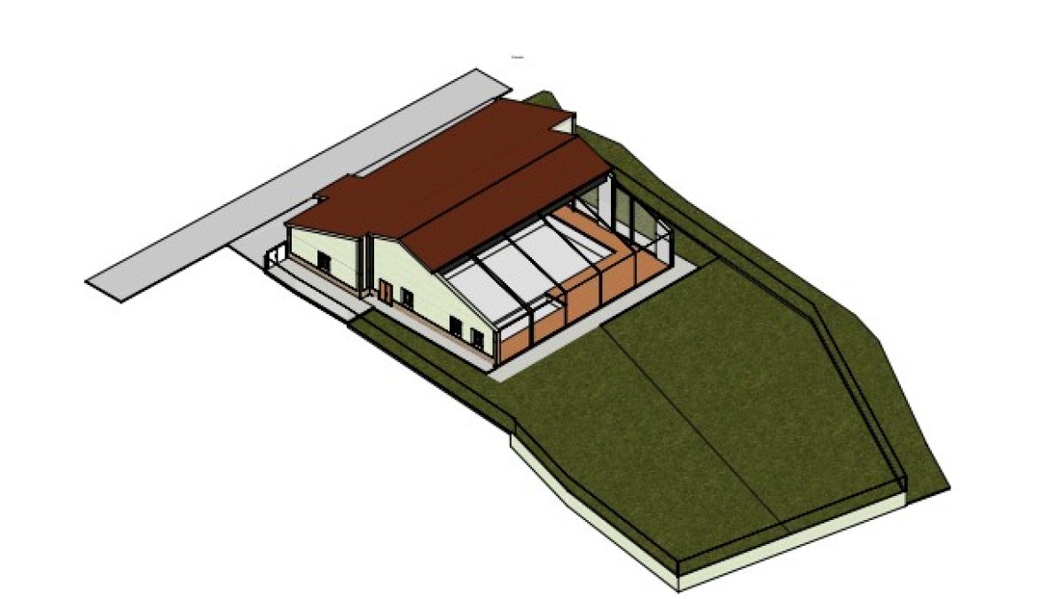 Plano de la piscina que se va a construir en Suellacabras.