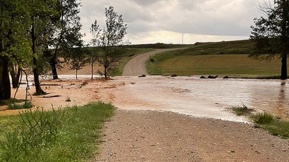 Daños por las lluvias torrenciales de la primavera de 2023 en Soria.
