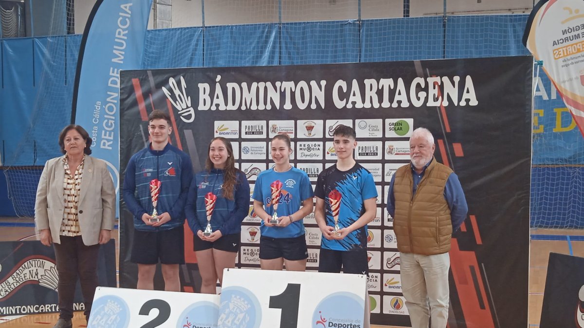 Daniela Corchón en el pódium de la prueba celebrada en Cartagena