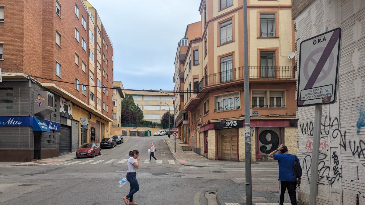 imagen de la calle en la que tuvo lugar la agresión en Soria.