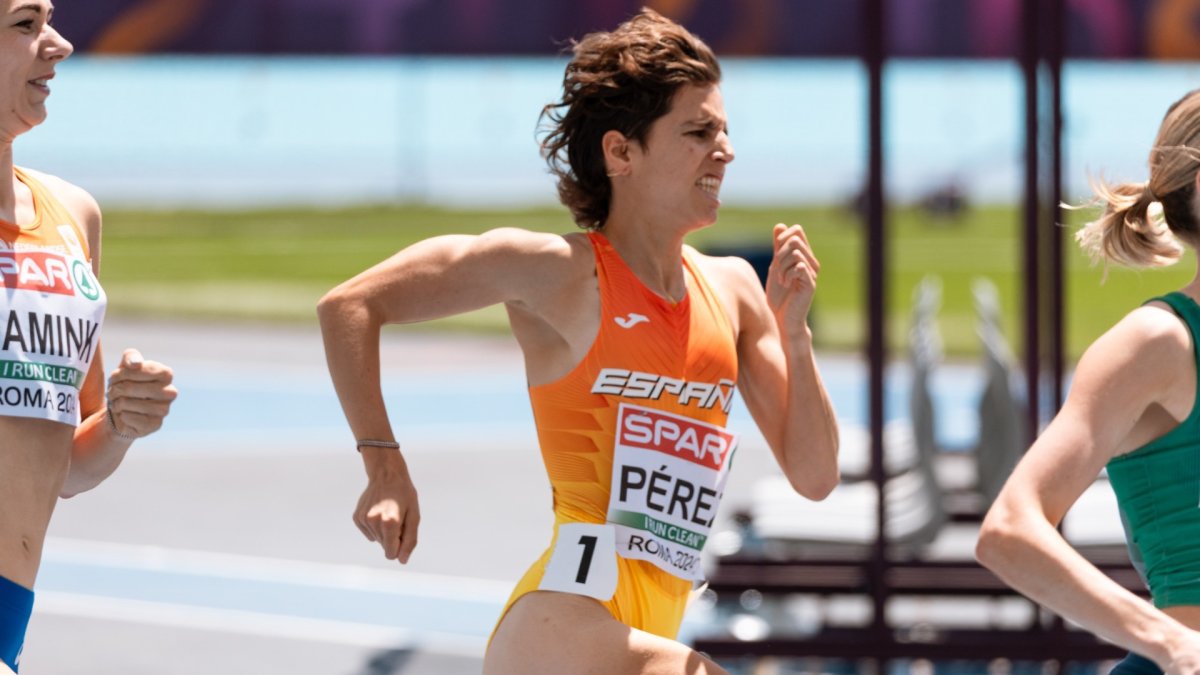 Marta Pérez en la semifinal del Europeo del pasado viernes.