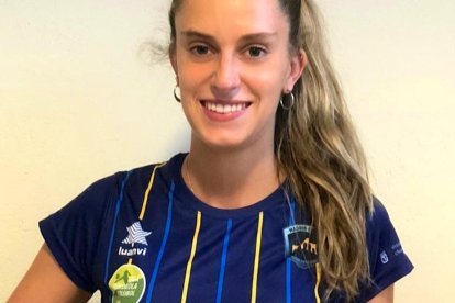 Alejandra Olalla durante su etapa como jugadora de Superliga.