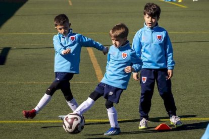 El fútbol base del equipo entrena en la Ciudad Deportiva