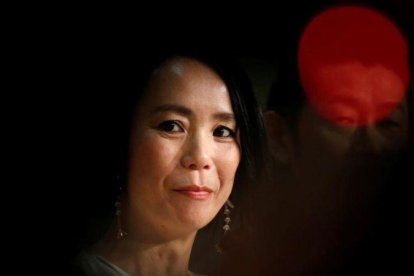 Naomi Kawase, en la presentación de Hacia la luz en el último Festival de Cannes.-REUTERS / JEAN-PAUL PELISSIER