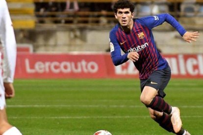 Carles Aleñá, en el partido ante la Cultural Leonesa.-EFE / J. CASARES