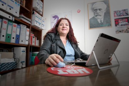 Azucena Pérez, nueva delegada territorial de UGT.-GONZALO MONTESEGURO