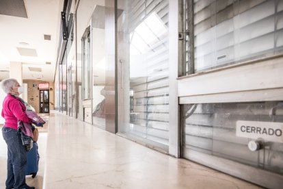 La estación de autobuses de la capital, ayer. GONZALO MONTESEGURO