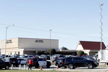 Tiroteo en una iglesia de Texas, EEUU.-AFP