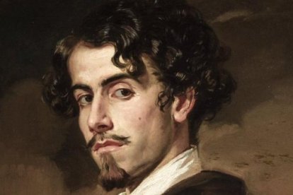 El poeta Gustavo Adolfo Bécquer retratado por su hermano Valeriano.