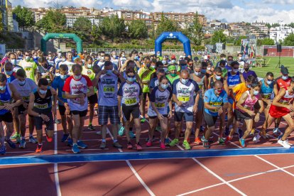 Salida del 5k desde Los Pajaritos con Fermín Cacho en primera fila. MARIO TEJEDOR