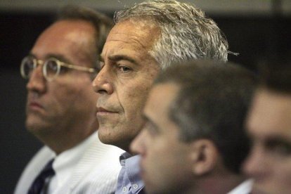 Jeffrey Epstein, durante un juicio, en una imagen de archivo.-