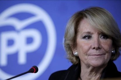 Esperanza Aguirre, expresidenta del Gobierno madrileño.-JOSE LUIS ROCA