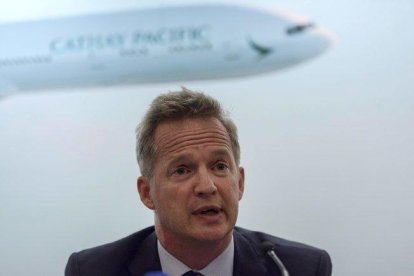 El ya exCEO de Cathay Pacific, Rupert Hogg.-AFP