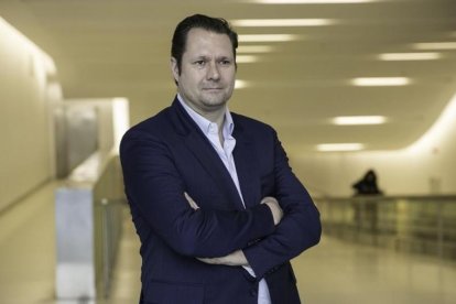 Dirk Ahlborn, consejero delegado de HTT, una de las firmas que impulsa el Hyperloop.-JOAN CORTADELLAS