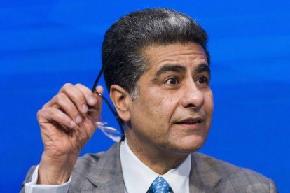 Punit Renjen, consejero delegado de Deloitte, en Davos.-EPA/KEYSTONE