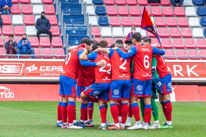 El Numancia conocerá en la segunda quincena de julio el calendario en su estreno en la Primera RFEF. MARIO TEJEDOR