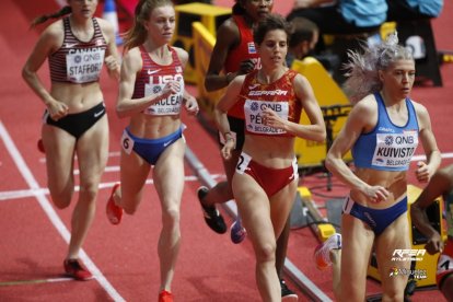 Marta Pérez en la semifinal de Belgrado en la que fue de más a menos. RFEA