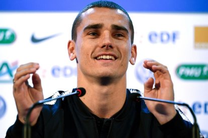 Griezmann, delantero del Atlético de Madrid, durante el Mundial con Francia.-FRANCK FIFE (AFP)