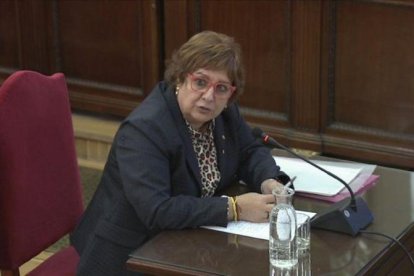 La exconsellera Dolors Bassa, durante su declaración en el juicio del procés.-ACN