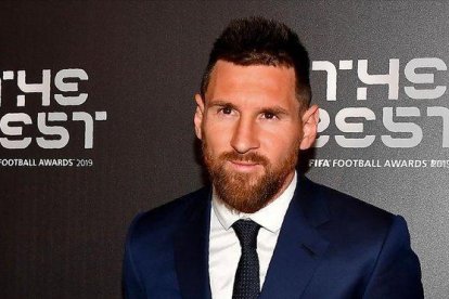 Messi, en la gala de ’The Best’ en Milán.-AFP / TIZIANA FABI