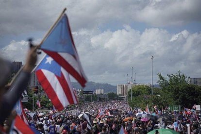 Protestas sociales en Puerto Rico.-AFP