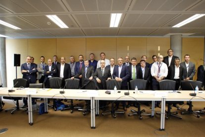 Los representantes de los clubs, en la asamblea de Madrid-ACBMEDIA