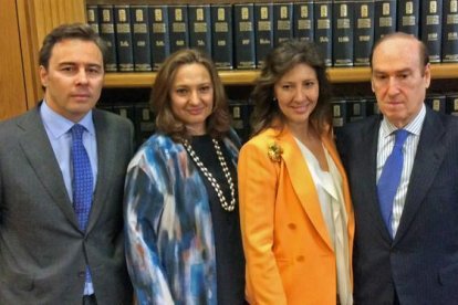 Dimas Gimeno, Marta Álvarez Guil, Cristina Álvarez Guil y Florencio Lasaga.-