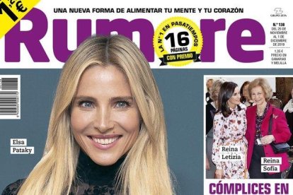 Detalle de la portada de ’Rumore’, con Elsa Pataki.-