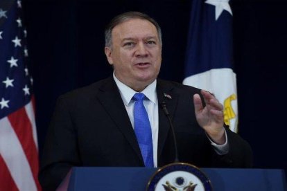 Mike Pompeo, secretario de Estado de los EEUU.-AFP